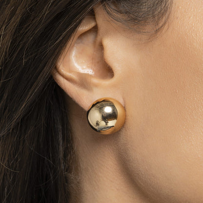 CLASSIC HALF BALL EARRINGS