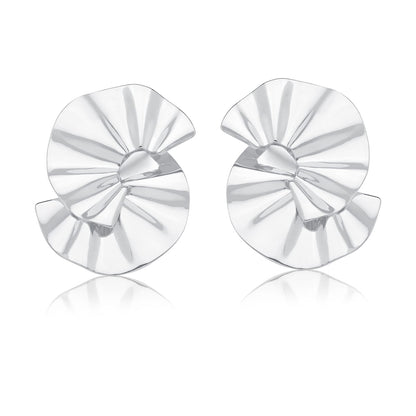 DOUBLE FAN-SHAPED EARRINGS