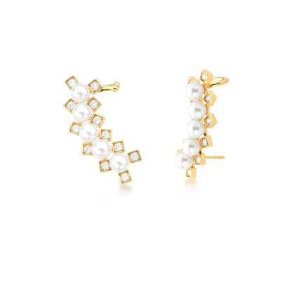 BRINCOS EAR CUFF DE CRISTAL