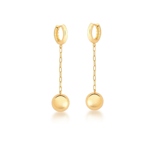 BALL DROP PENDULUM EARRINGS