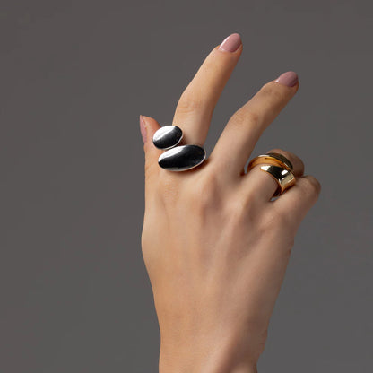 ADJUSTABLE OVAL ELEMENTS RING