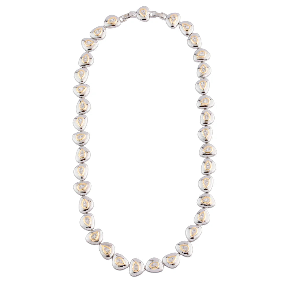 SMOOTH CRYSTAL DROPS NECKLACE