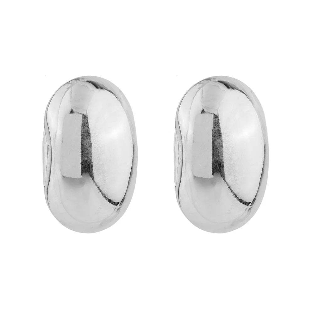 SMOOTH OVAL EARRINGS