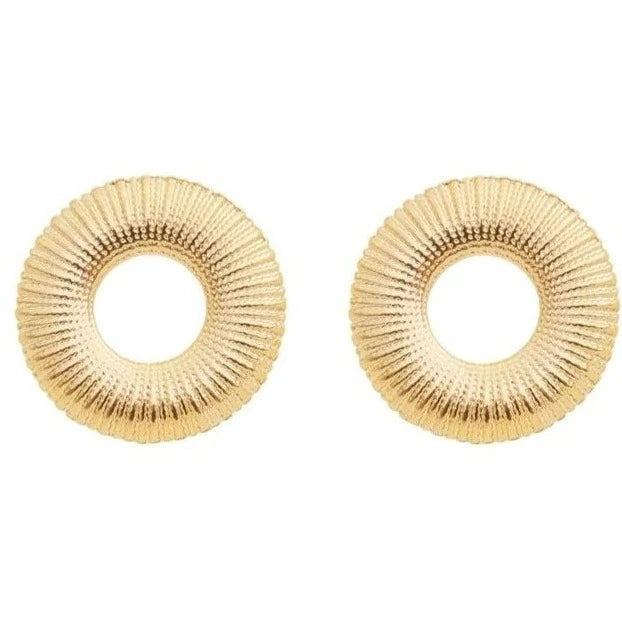 TEXTURED STUD EARRINGS