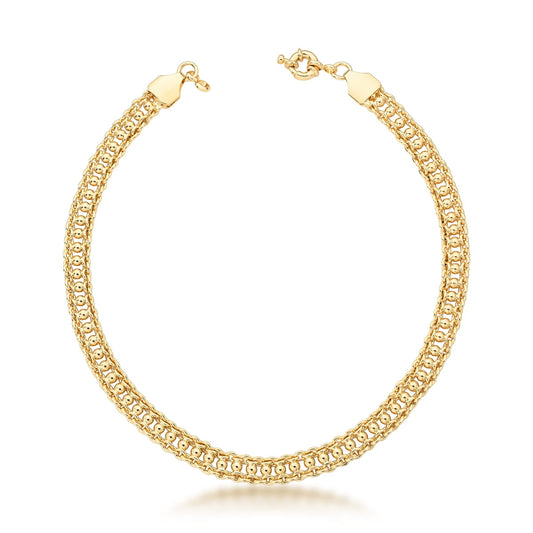 GOLD PLATED SMOOTH BEADS CHOKER