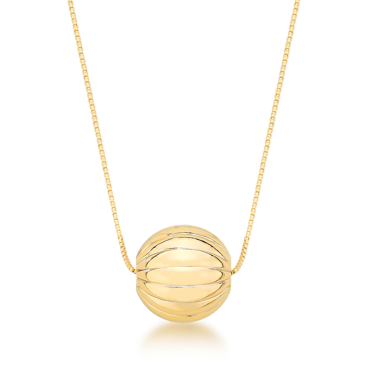 GOLD PLATED BALL PENDANT