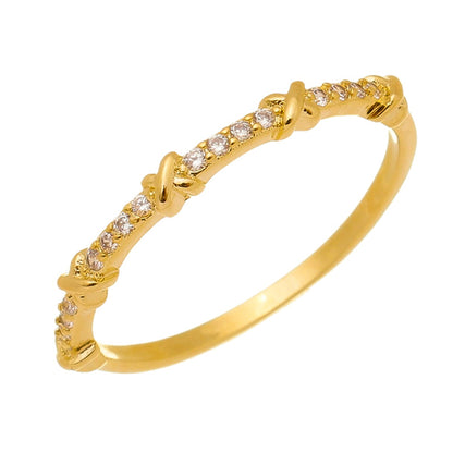 LEGACY ZIRCONIA STUDDED RING