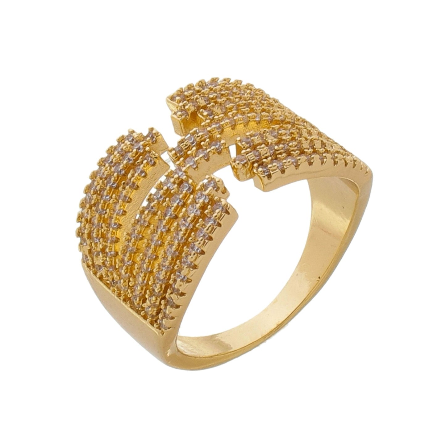 ADJUSTABLE 7-STRAND ZIRCONIA RING