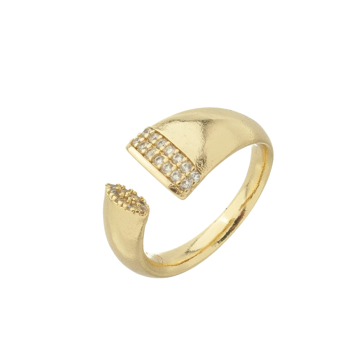 MODERN ADJUSTABLE ZIRCONIA RING