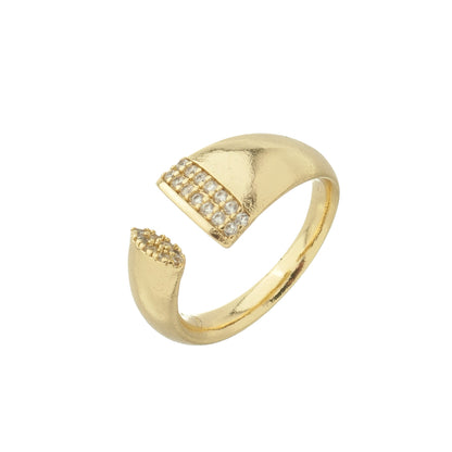 MODERN ADJUSTABLE ZIRCONIA RING