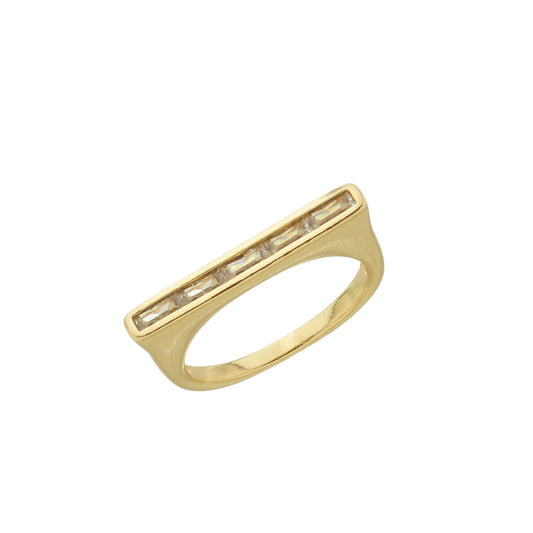 ELEGANCY SQUARED ZIRCONIA RING