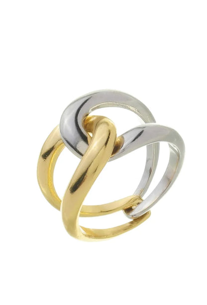 MODERN CROSSED RING