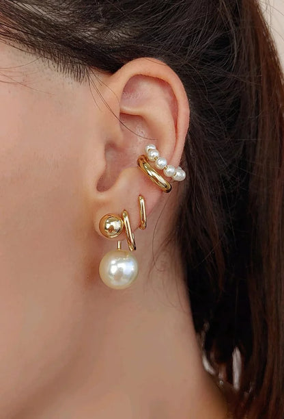 FAUX PEARL EAR CUFF