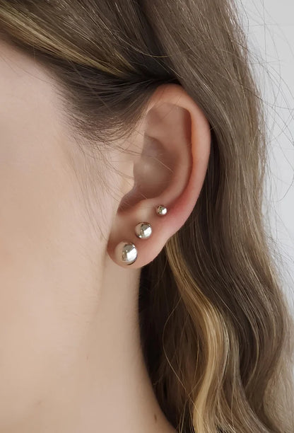 TRIO BALL EARRINGS