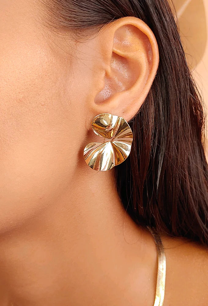 LUXURY HAMMERED EARRINGS