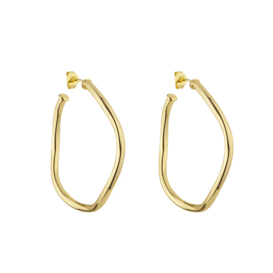 MODERN ORGANIC HOOP EARRINGS