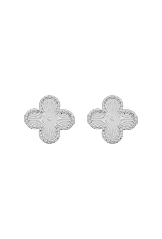 SOLITARE CLOVER EARRINGS