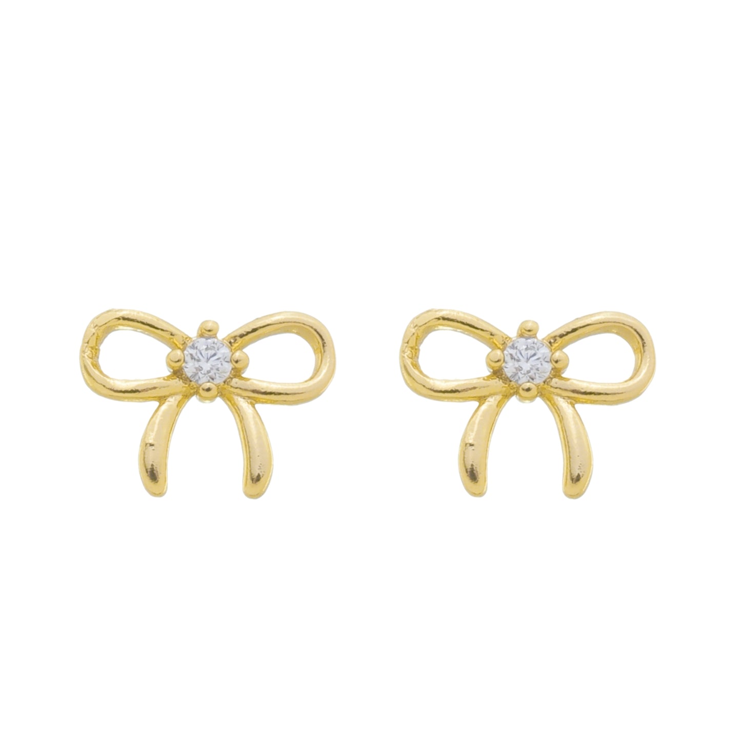 DELICATE BOW SHAPED EARRINGS