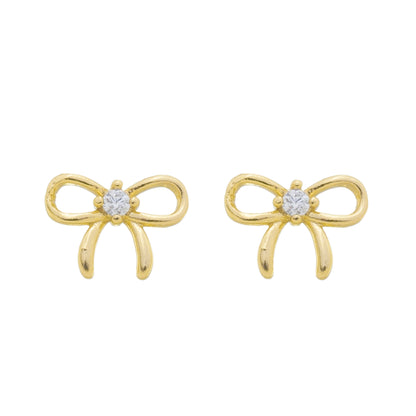 DELICATE BOW SHAPED EARRINGS