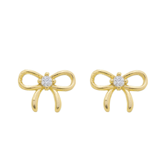 DELICATE BOW SHAPED EARRINGS