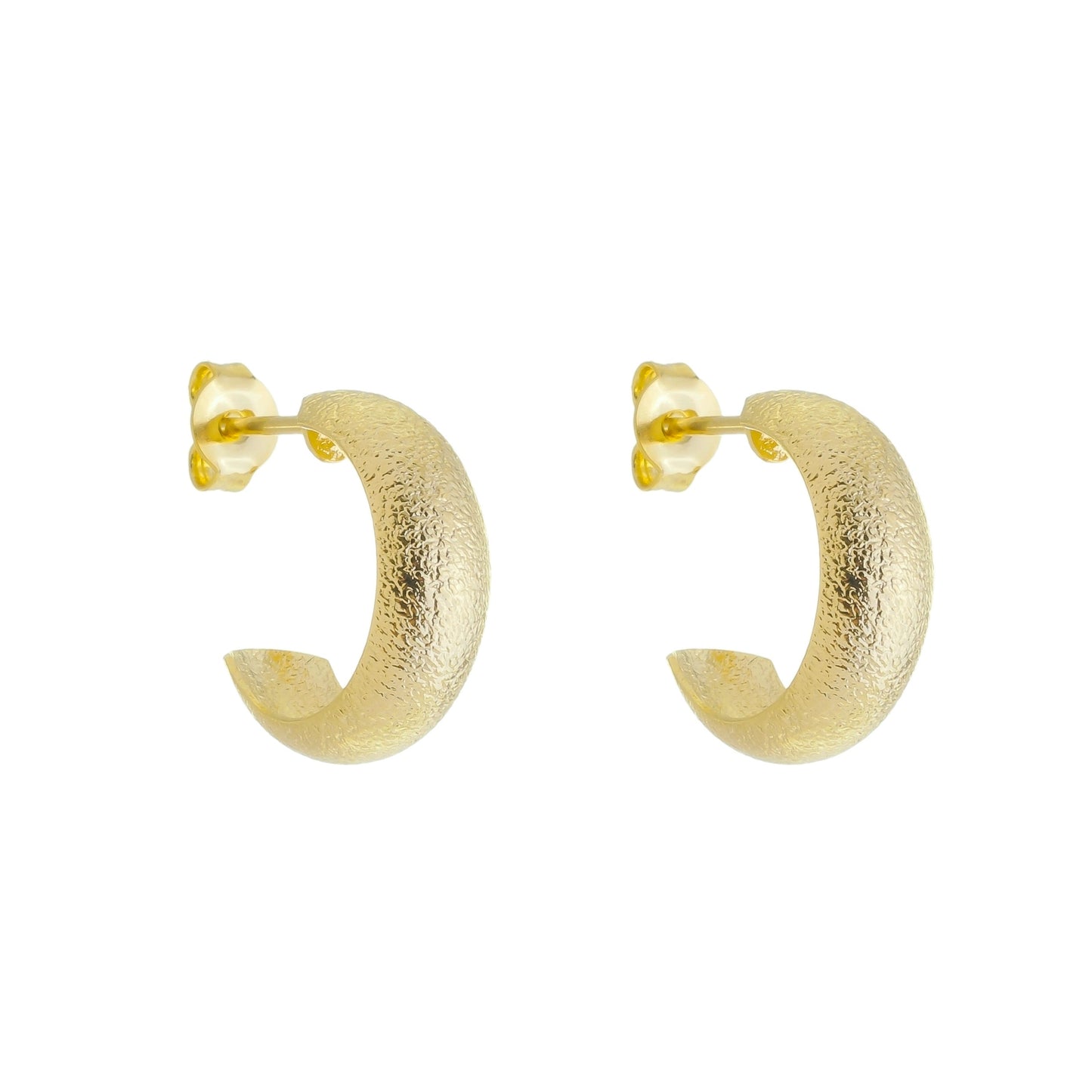 TEXTURED HOOP EARRINGS