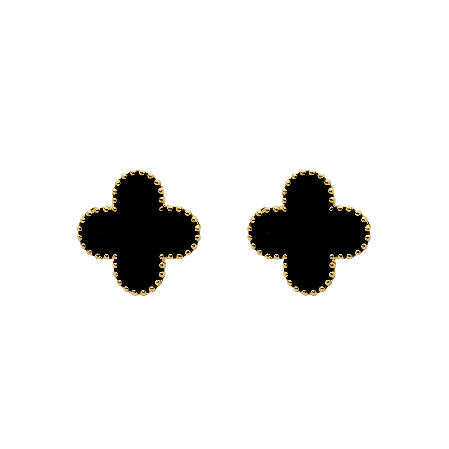 LARGE STUD CLOVER EARRINGS