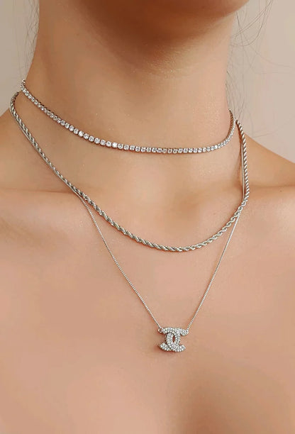 RIVIERA CRYSTAL CHOKER