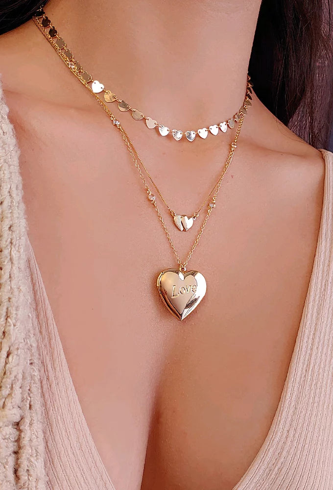 LITTLE HEART MEDALS NECKLACE