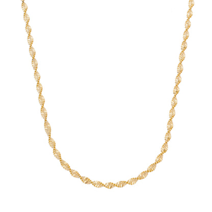 TWISTED GOLD PLATING NECKLACE