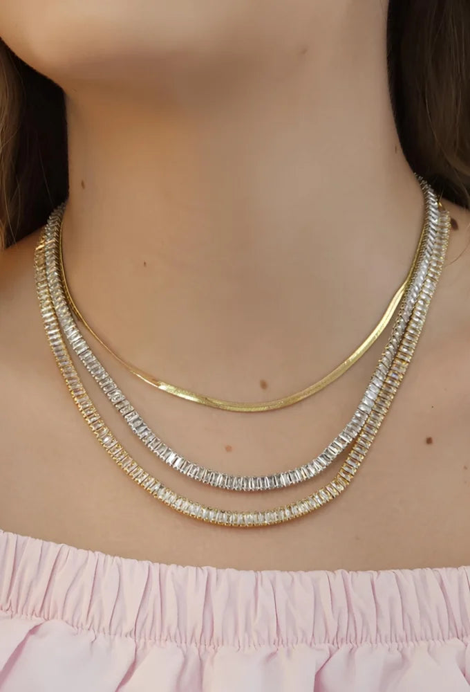 RIVIERA BAGUETTE NECKLACE