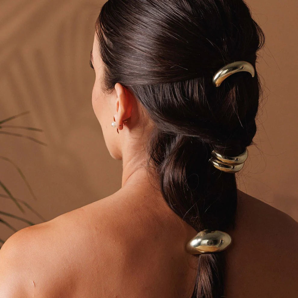 ROUNDED HAIR TIE PIECE