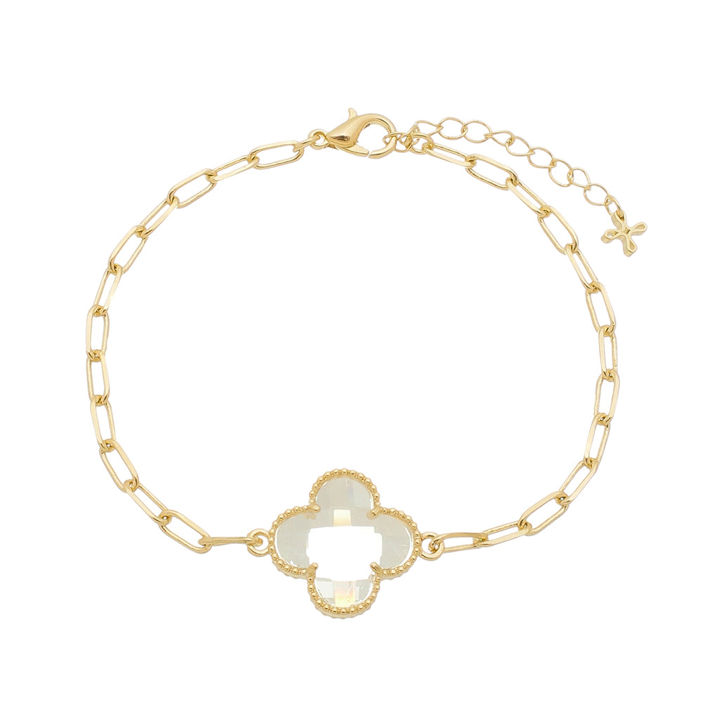 INSPIRATION CRYSTAL CLOVER BRACELET