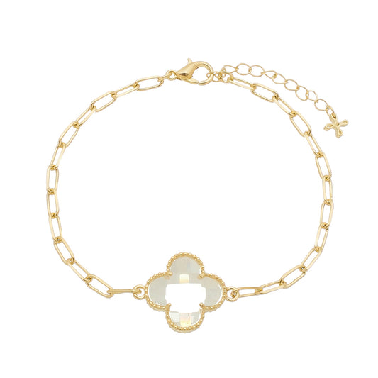 INSPIRATION CRYSTAL CLOVER BRACELET