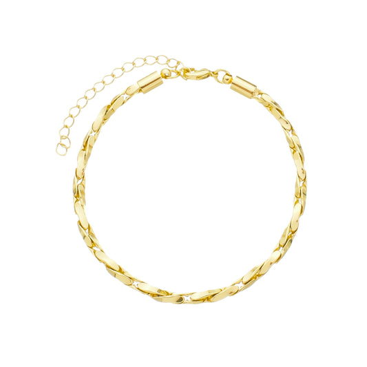 BRAIDED GOLD PLATING BRACELET