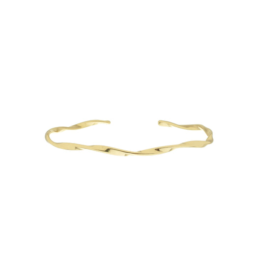 TWISTED GOLD PLATING BRACELET