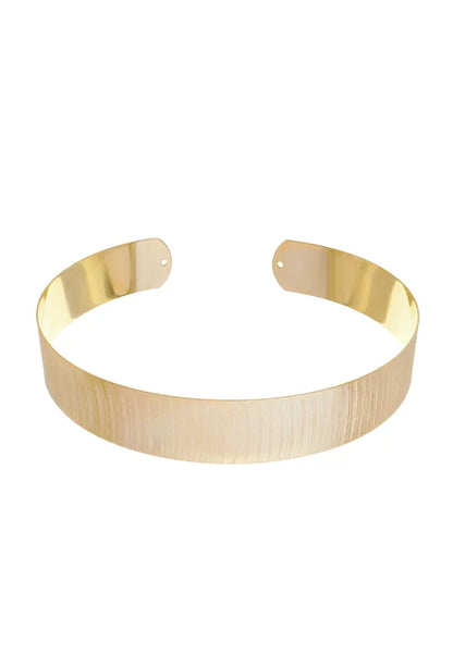 MODERN TEXTURED GOLD PLATING BRACELET