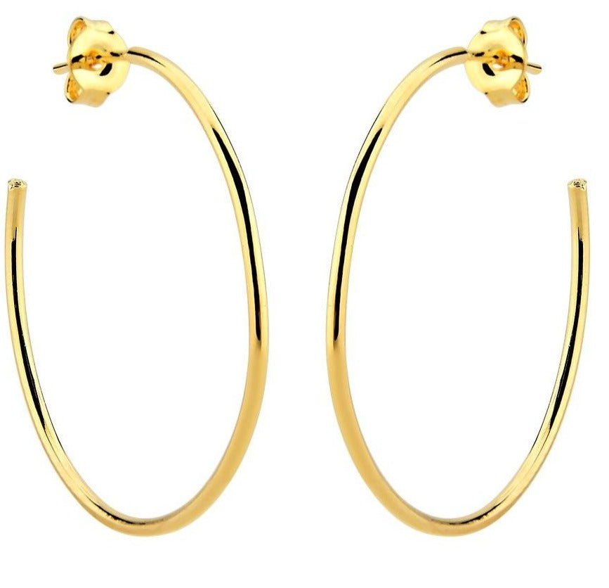 GOLD PLATED HOOP EARRINGS