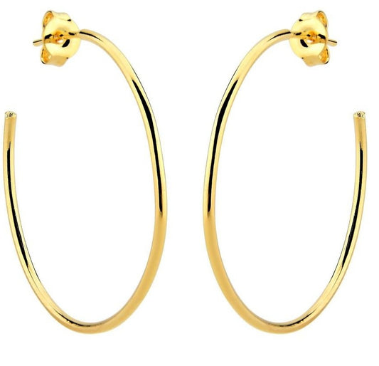 GOLD PLATED HOOP EARRINGS