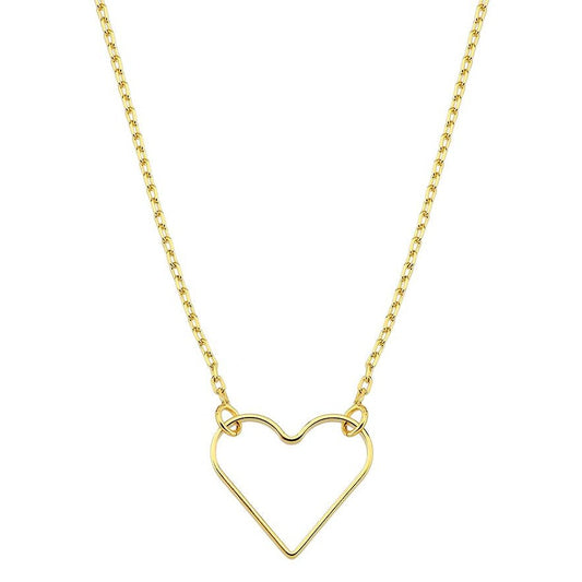 OUTLINED HEART NECKLACE